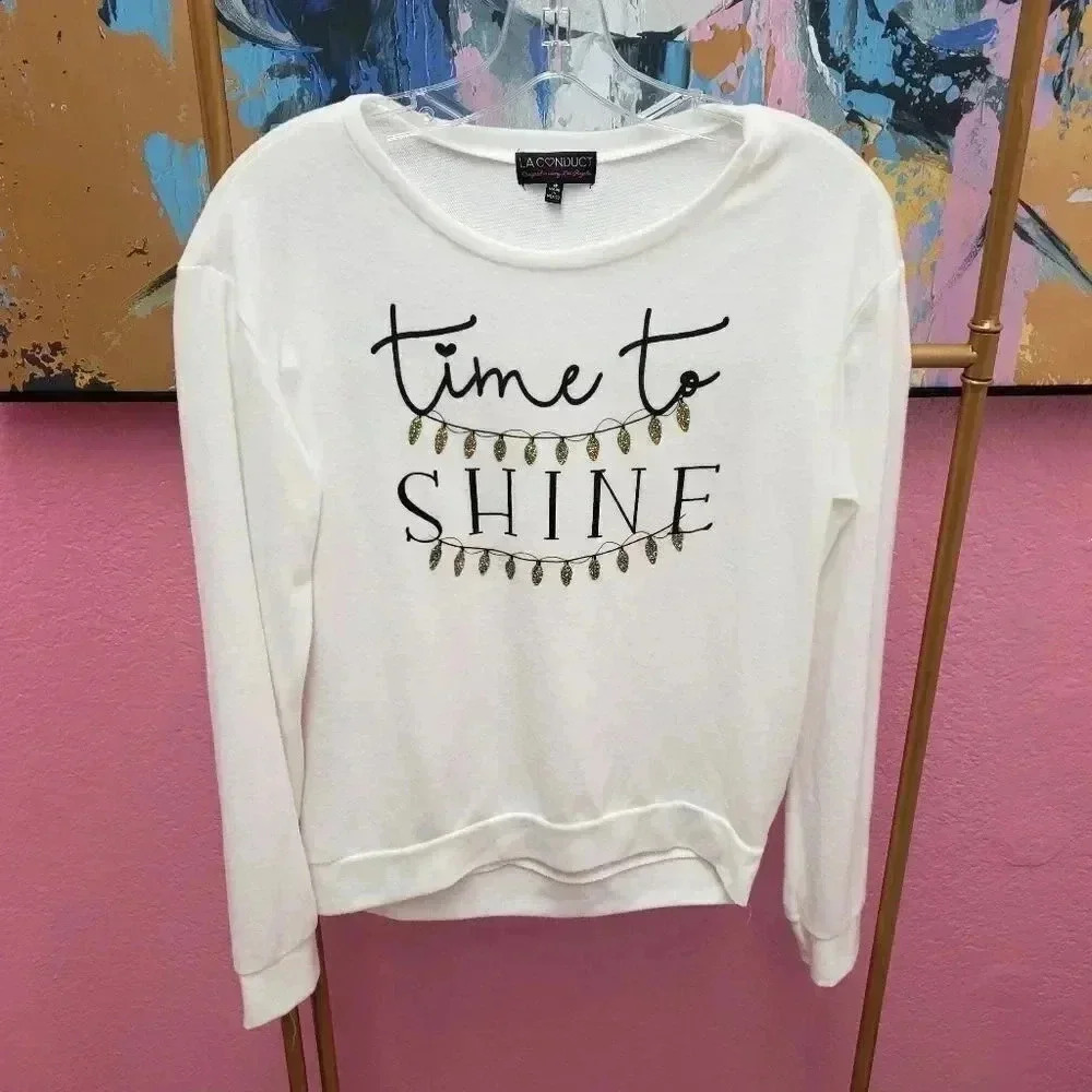 LA Conduct Time to Shine Girls Sweater